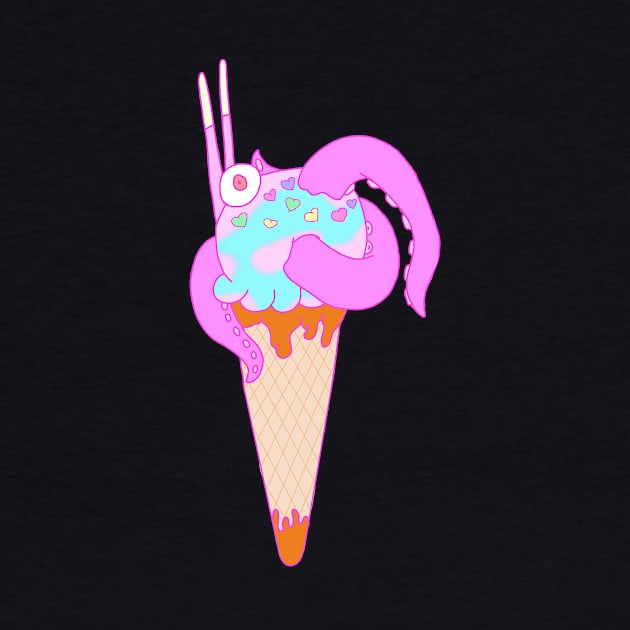 Kawaii Spooky Ice Cream by Pink_lil_Ghost